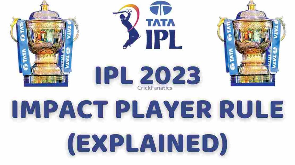 What is the Impact Player Rule announced for IPL 2023?
