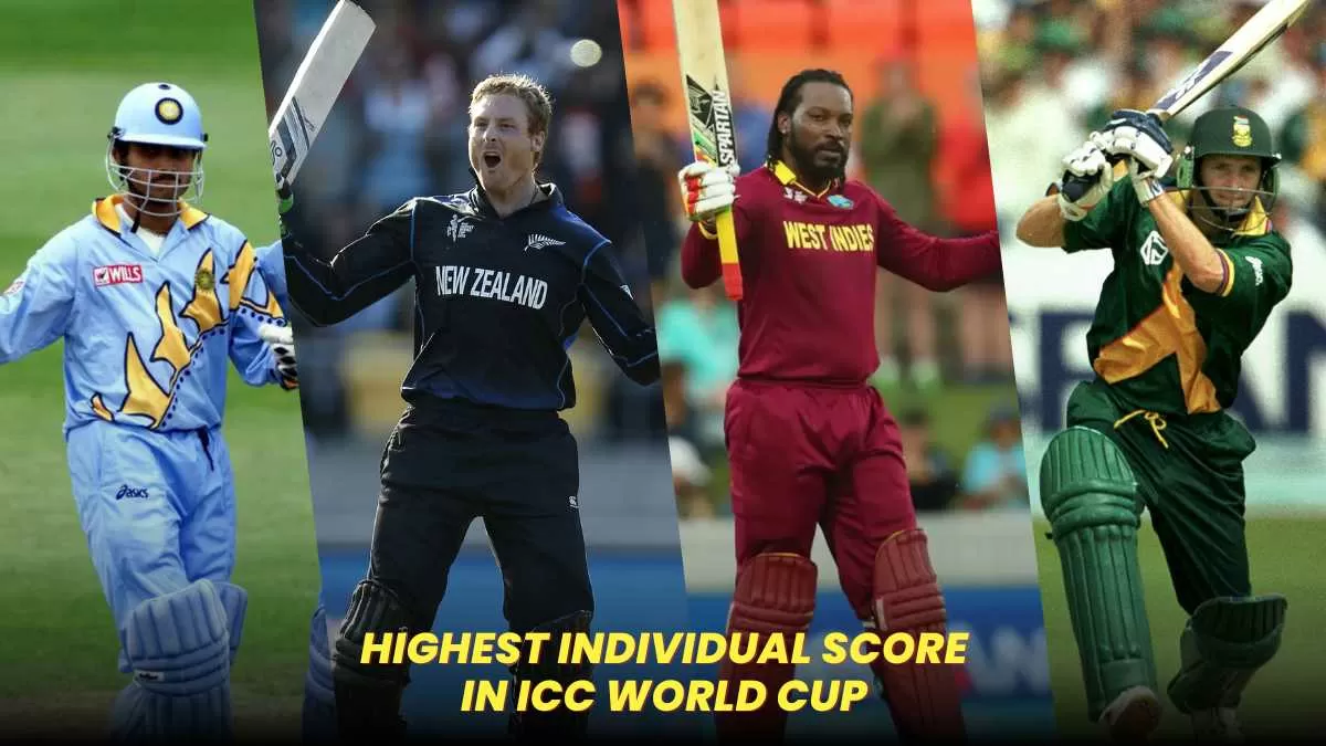 Highest Individual Score in ICC ODI World Cup History (1975-2019)